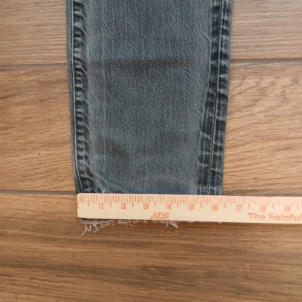 PRPS Demon Jeans Mens 30x29 Gray Distressed Straight Leg Button Fly Denim‎